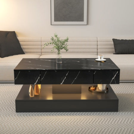 Modern LED coffee table that brings contemporary flair and luminous elegance to your living room