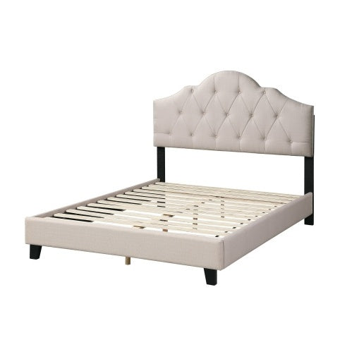 Contemporary Tufted Upholstered Queen Bedframe