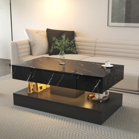 Modern LED coffee table that brings contemporary flair and luminous elegance to your living room