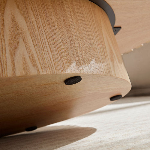 Handmade drum coffee table that adds artisanal charm and timeless elegance to your space