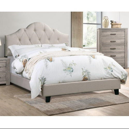 Contemporary Tufted Upholstered Queen Bedframe