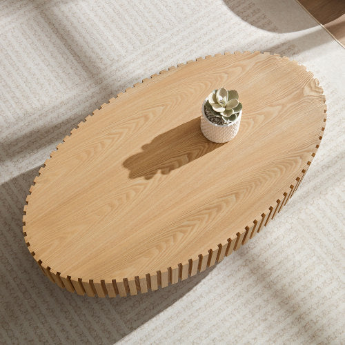 Handmade drum coffee table that adds artisanal charm and timeless elegance to your space