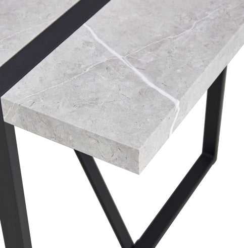Sleek 55-inch dining table designed for modern spaces, blending minimalist elegance with everyday functionality