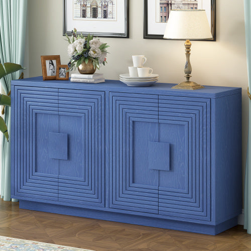 Solid wood cabinet with four-sided design, crafted for enduring beauty and modern sophistication
