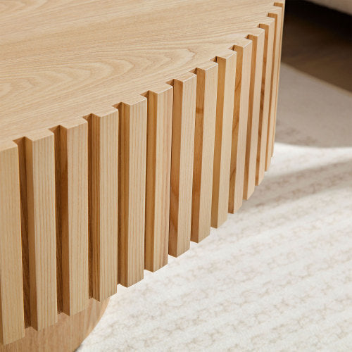 Handmade drum coffee table that adds artisanal charm and timeless elegance to your space