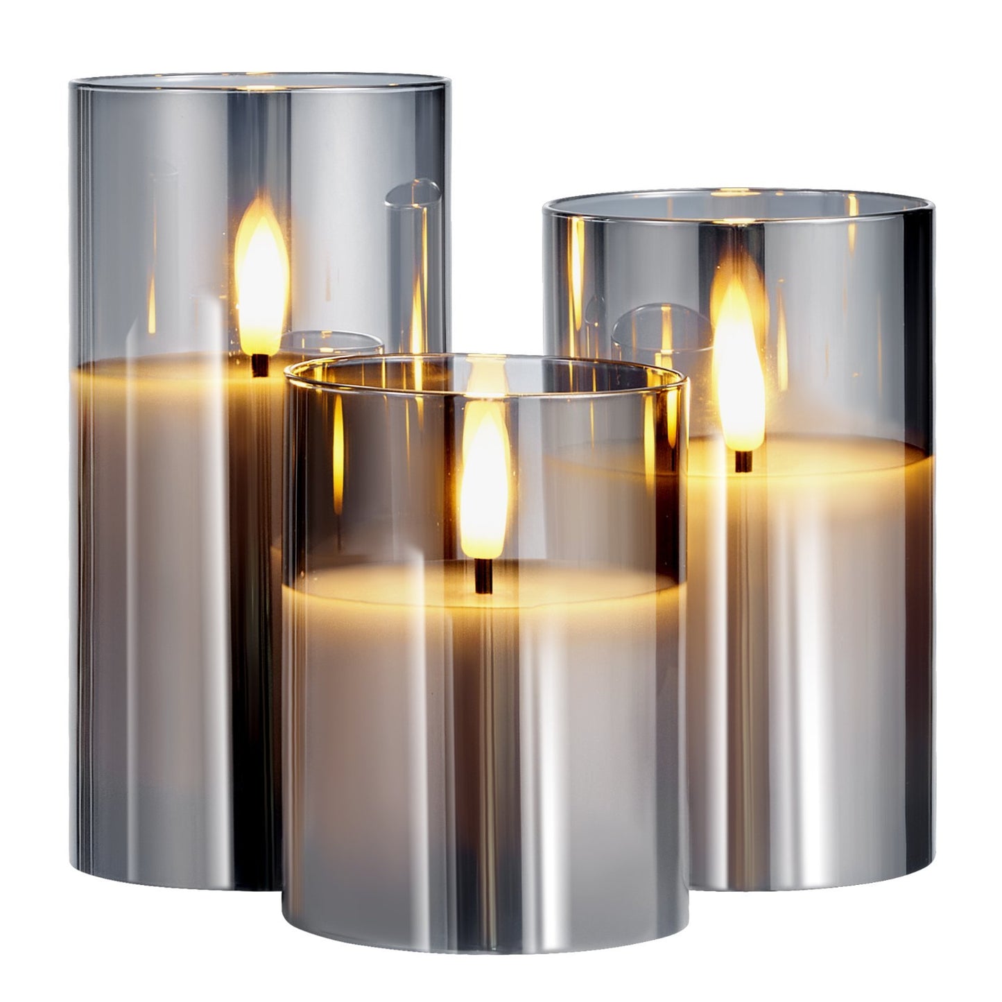 Create a warm, timeless ambiance with elegant flameless candles that glow with effortless sophistication