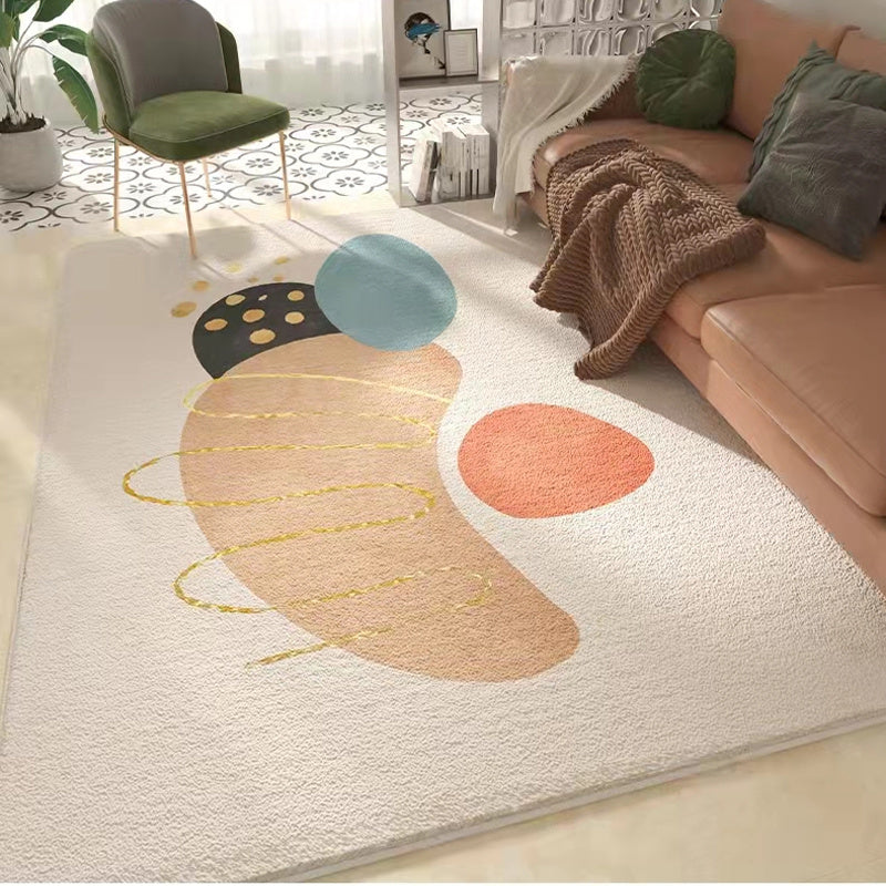 Statement rug that blends modern elegance with cozy sophistication