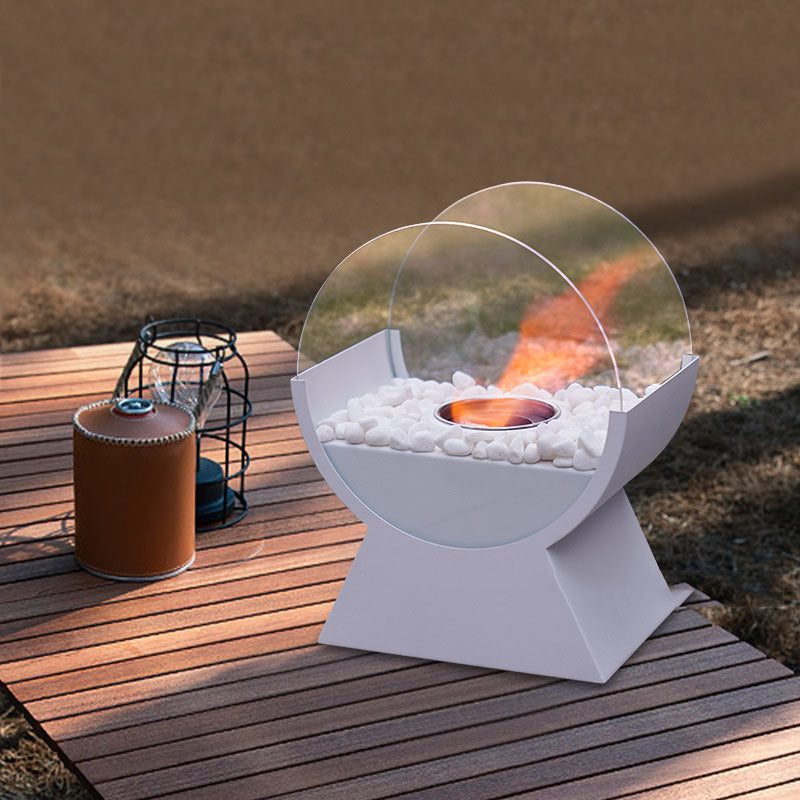 Modern portable fireplace that adds warmth and contemporary elegance to any setting