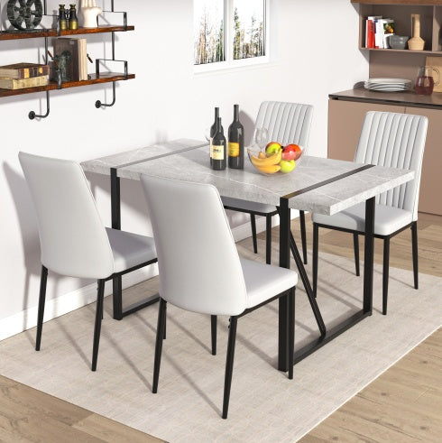Sleek 55-inch dining table designed for modern spaces, blending minimalist elegance with everyday functionality