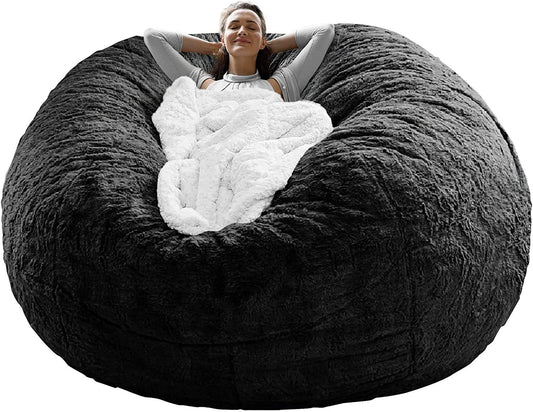 Plush velvet bean bag cover that transforms your space with soft, modern luxury