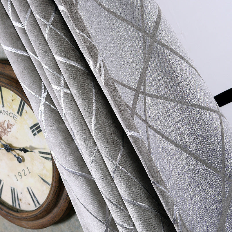 Elegant chenille blackout curtains that blend modern simplicity with light luxury style