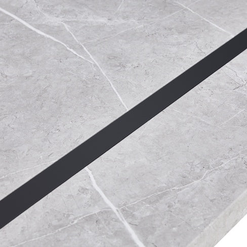 Sleek 55-inch dining table designed for modern spaces, blending minimalist elegance with everyday functionality