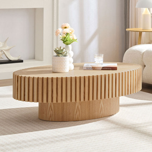 Handmade drum coffee table that adds artisanal charm and timeless elegance to your space